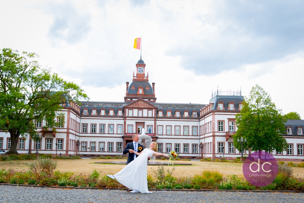 Standesamtliche Trauung im Schloss Philippsruhe -Hochzeitsfotograf Hanau